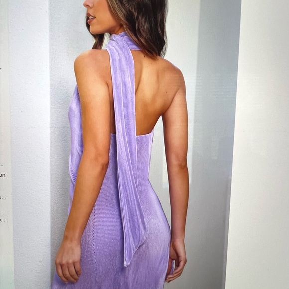 Hello Molly Lilac Halter Mini Dress - Picture 3 of 3